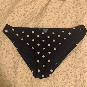 blue polka bikini bottom